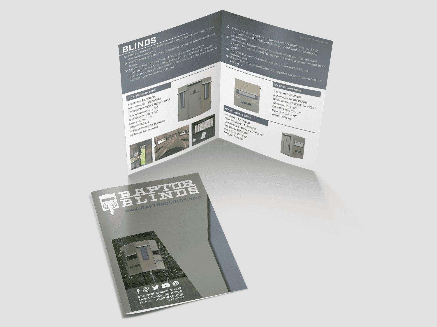 Raptor Blinds Product Brochure